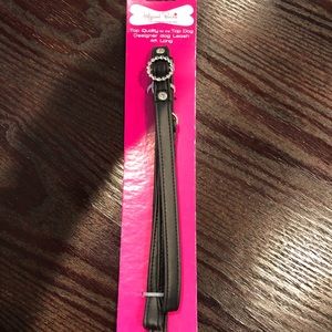 Brand New Black Leather/Rhinestone Dog Leash 🐶